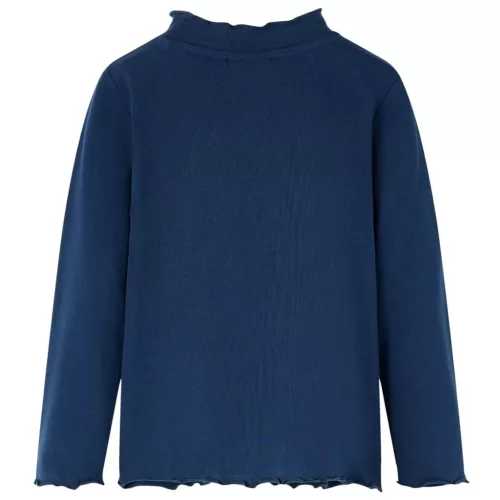 Tengerészkék hosszú ujjú gyerekpóló 128