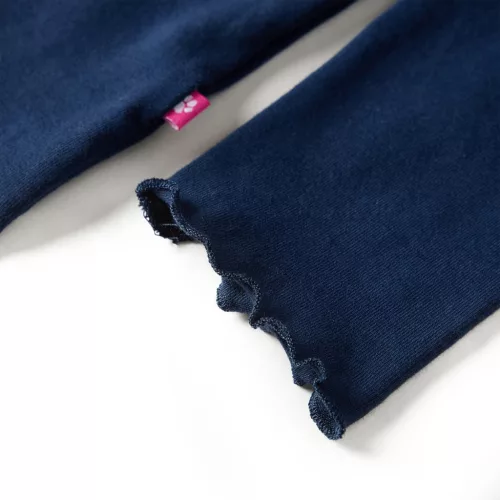 Tengerészkék hosszú ujjú gyerekpóló 140