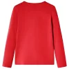 Piros hosszúujjú gyerekpóló 92