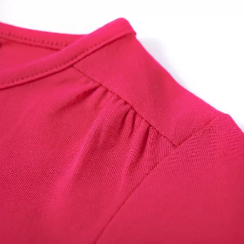 Élénk rózsaszín hosszú ujjú gyerekpóló 116