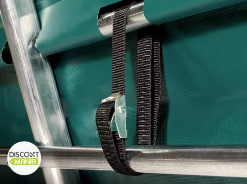 TP Basic Plus 3,3x6m takarmánytároló sátor nehezen éghető PRIMEtex 2300 ponyvával, zöld