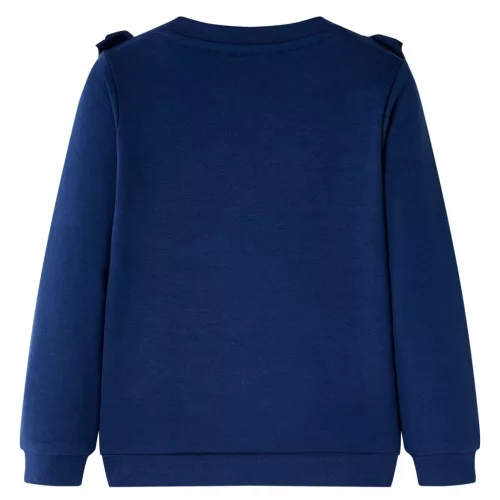 Tengerészkék gyerekpulóver 140