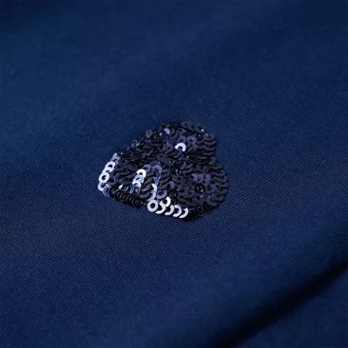 Tengerészkék gyerekpulóver 140