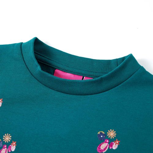 Sötétzöld gyerekpulóver 104