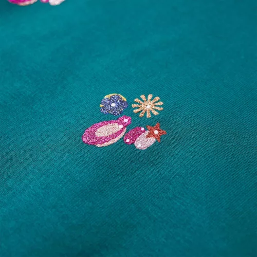 Sötétzöld gyerekpulóver 128