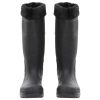  fekete PVC 40-es esőcsizma kivehető zoknival