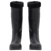  fekete PVC 43-as esőcsizma kivehető zoknival