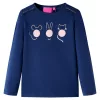Tengerészkék hosszú ujjú gyerekpóló 128