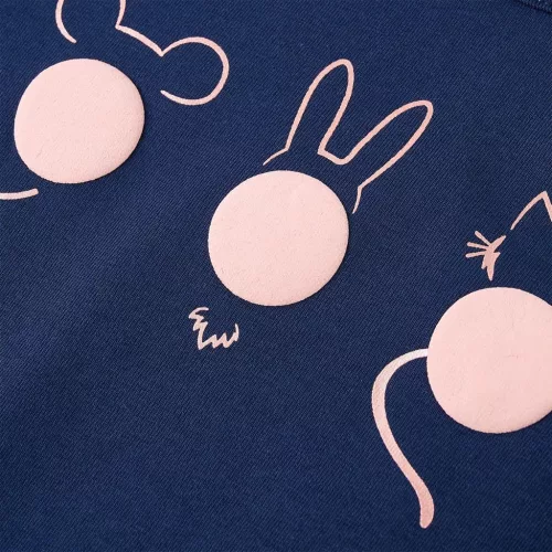 Tengerészkék hosszú ujjú gyerekpóló 128