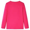 Élénk rózsaszín hosszú ujjú gyerekpóló 92