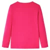 Élénk rózsaszín hosszú ujjú gyerekpóló 116