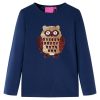 Tengerészkék hosszú ujjú gyerekpóló 104