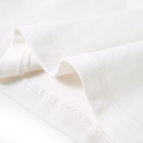 Ekrü színű hosszú ujjú gyerekpóló 116