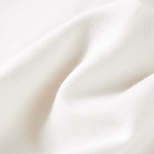 Ekrü színű hosszú ujjú gyerekpóló 116