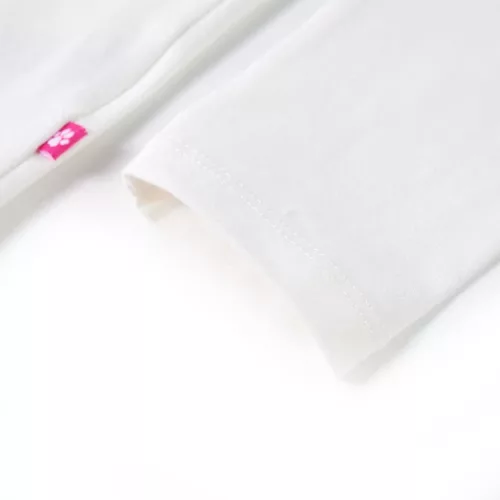 Ekrü színű hosszú ujjú gyerekpóló 128