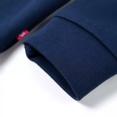 Tengerészkék gyerekpulóver 140