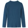 Tengerészkék hosszú ujjú bordázott gyerekpóló 104