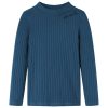Tengerészkék hosszú ujjú bordázott gyerekpóló 116