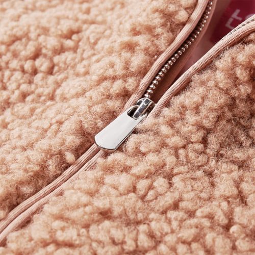 Gyerek kapucnis kabát Teddy Light Cognac 92