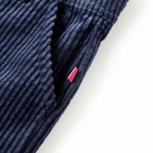 Tengerészkék kordbársony gyereknadrág 92