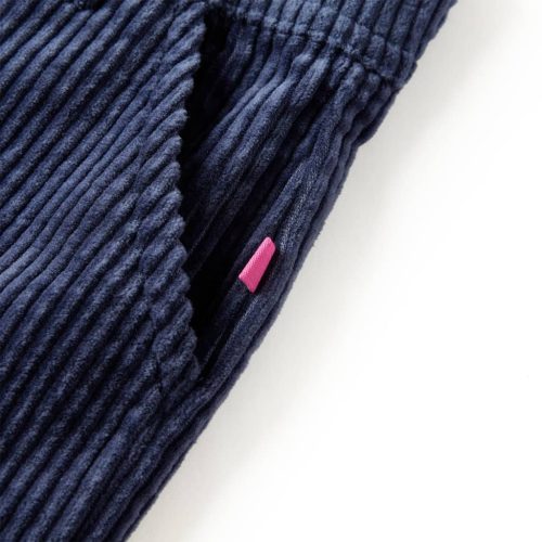 Tengerészkék kordbársony gyereknadrág 116