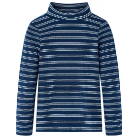 Tengerészkék hosszú ujjú gyerekpóló 128