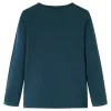 Sötétzöld hosszú ujjú gyerekpóló 116