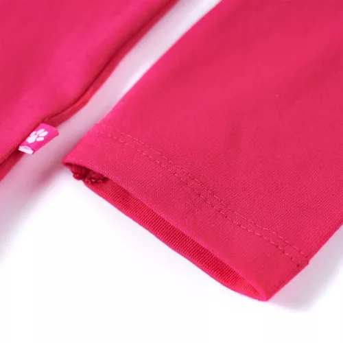 Élénk rózsaszín hosszú ujjú gyerekpóló 104