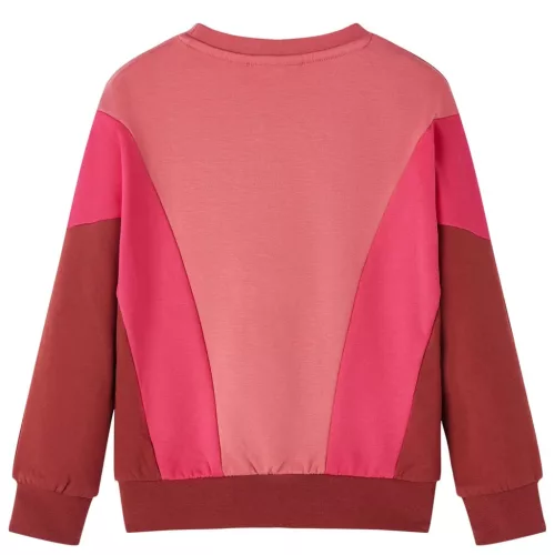 Gyerek pulóver Colour Block Rózsaszín és Henna 116