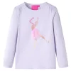 Hosszú ujjú, világos lila 92-es gyerekpóló