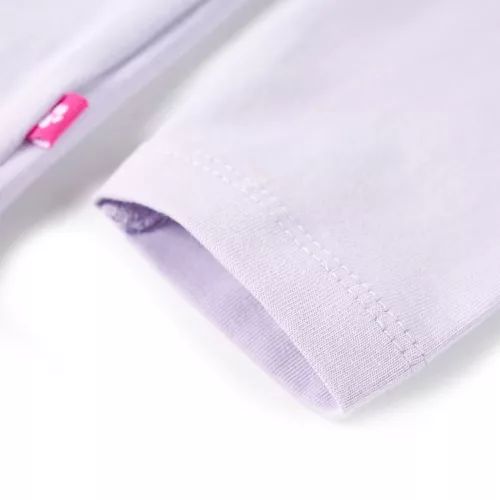 Hosszú ujjú, világos lila 92-es gyerekpóló