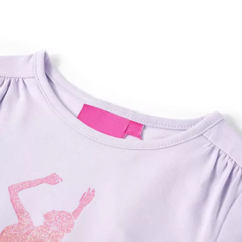 Gyerek póló hosszú ujjú Light Lilac 140