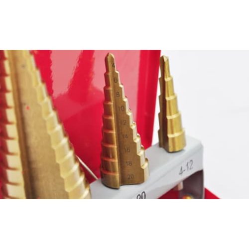 3 Darabos HSS Lépcsős Fúró Készlet