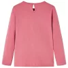 Fakó rózsaszín hosszú ujjú gyerekpóló 116