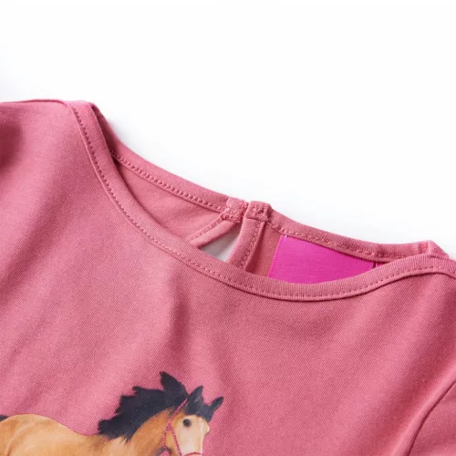 Fakó rózsaszín hosszú ujjú gyerekpóló 116