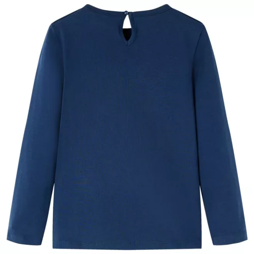 Tengerészkék hosszú ujjú gyerekpóló 104