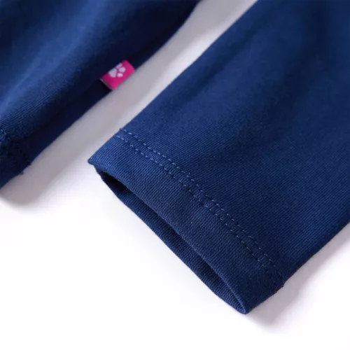 Tengerészkék hosszú ujjú gyerekpóló 104