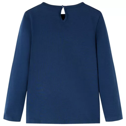 Tengerészkék hosszú ujjú gyerekpóló 116