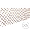  5 darab rácsos fűzfa kerítés 180 x 90 cm