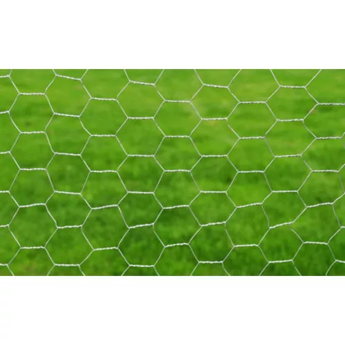  ezüst horganyzott acél csirkeháló drótkerítés 25 x 1 m