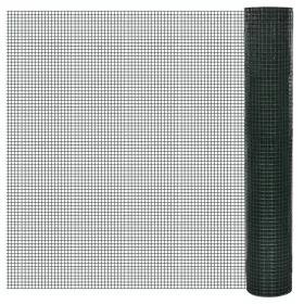    zöld horganyzott csirkeháló drótkerítés PVC bevonattal 10 x 1 m