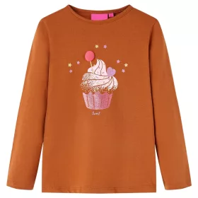 Konyak színű hosszú ujjú gyerekpóló 92