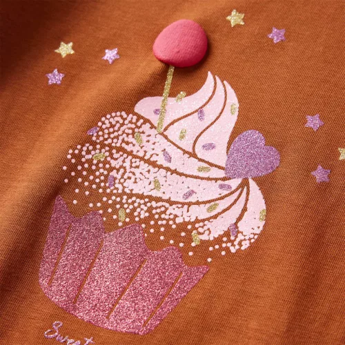 Konyak színű hosszú ujjú gyerekpóló 104