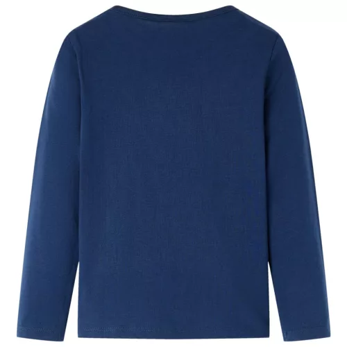 Tengerészkék hosszú ujjú gyerekpóló 116