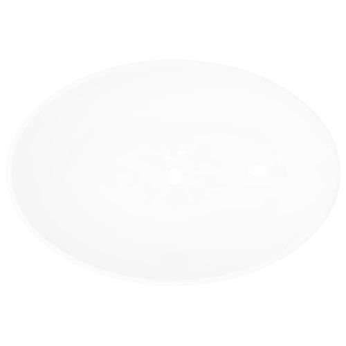  fehér ovális kerámia mosdókagyló 40 x 33 cm  