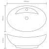 140678 Luxury Ceramic Basin Oval with Overflow and Faucet Hole