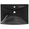 Négyszögletes luxus kerámia mosdókagyló túlfolyóval és lyukkal csaphoz fekete 