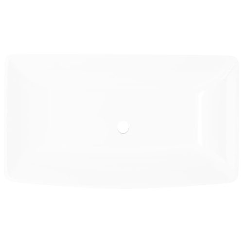 Luxus Kerámia Mosdó Négyszögletű Mosogató Fehér 71 x 39 cm