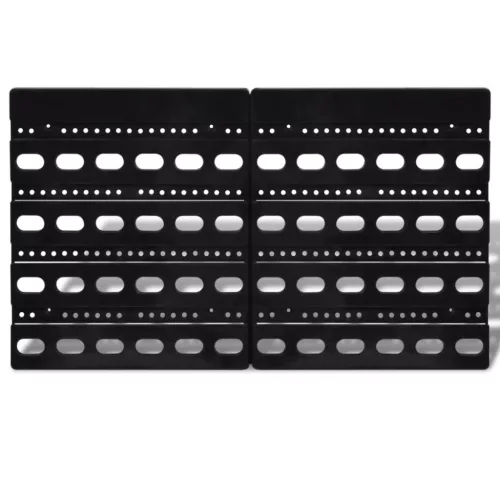 Garázs műanyag tároló  készlet 30 db kék és piros