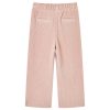Világos rózsaszín kordbársony gyereknadrág 128